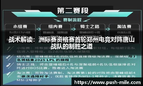 战术解读：洲际赛资格赛首轮郑州电竞对阵唐山战队的制胜之道